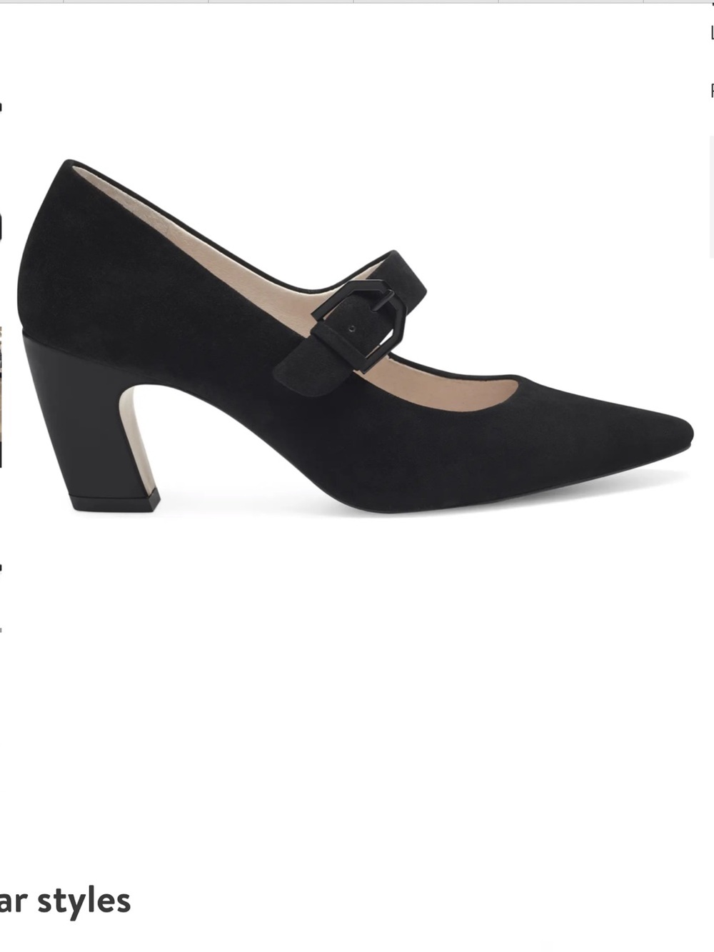 Louise et Cie Brand NEW "Hiba Mary Jane" size 8 black suede pump - new in box